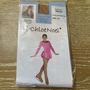 ⛸ ChloeNoel Over the Boot Skating Tights (buckles)